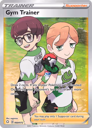 Gym Trainer 68/72 Pokemon card