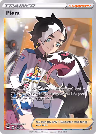 Piers 69/72 Pokemon card