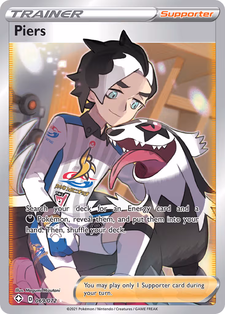 Piers 69/72 Pokemon card