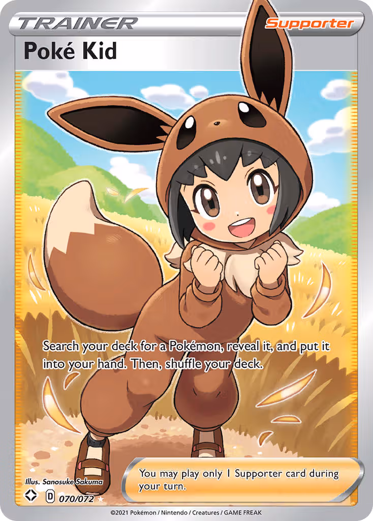 Poké Kid 70/72 Pokemon card