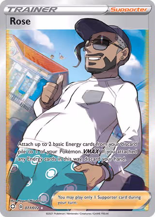 Rose 71/72 Pokemon card