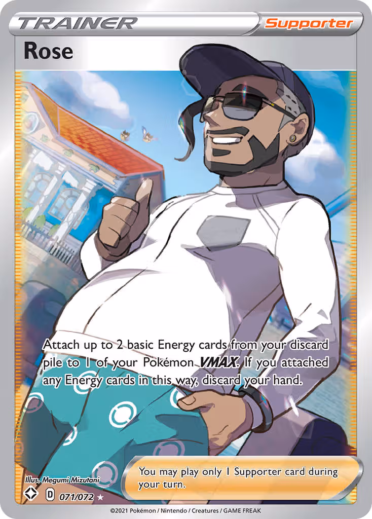 Rose 71/72 Pokemon card