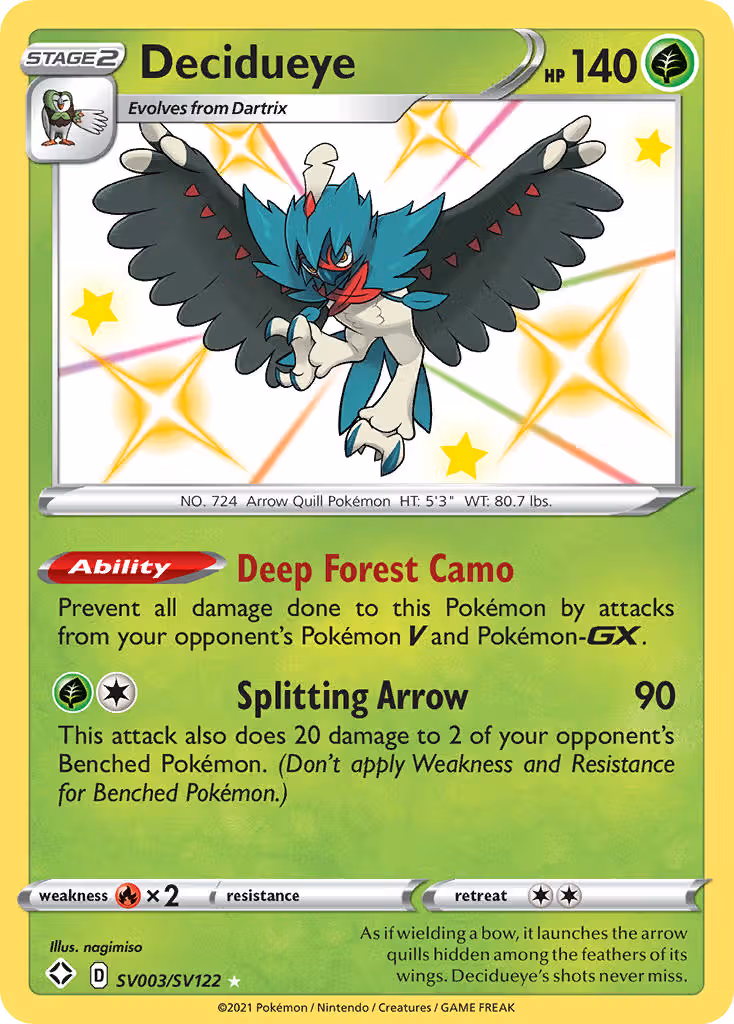 Decidueye SV003 Pokemon card