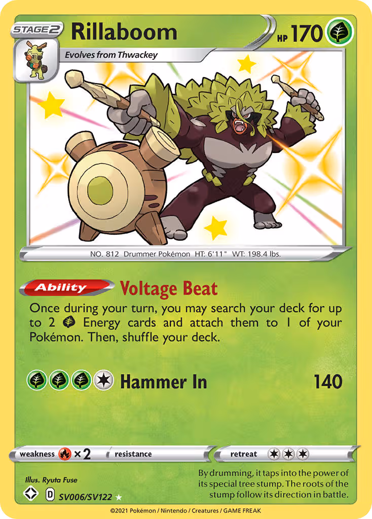 Rillaboom SV006 Pokemon card