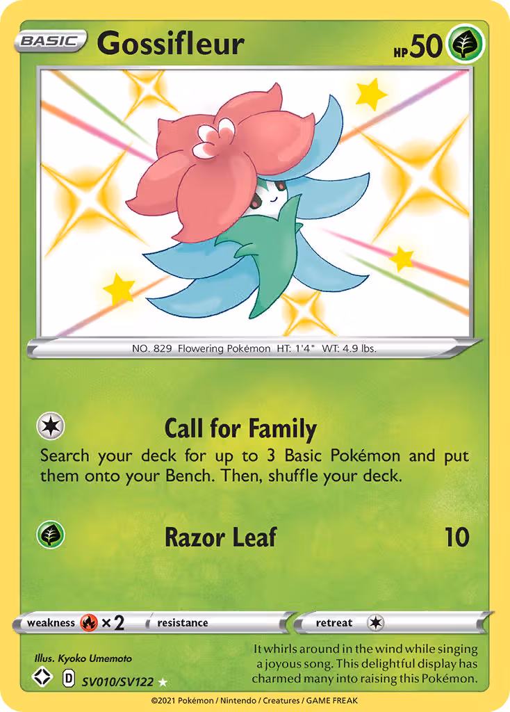 Gossifleur SV010 Pokemon card