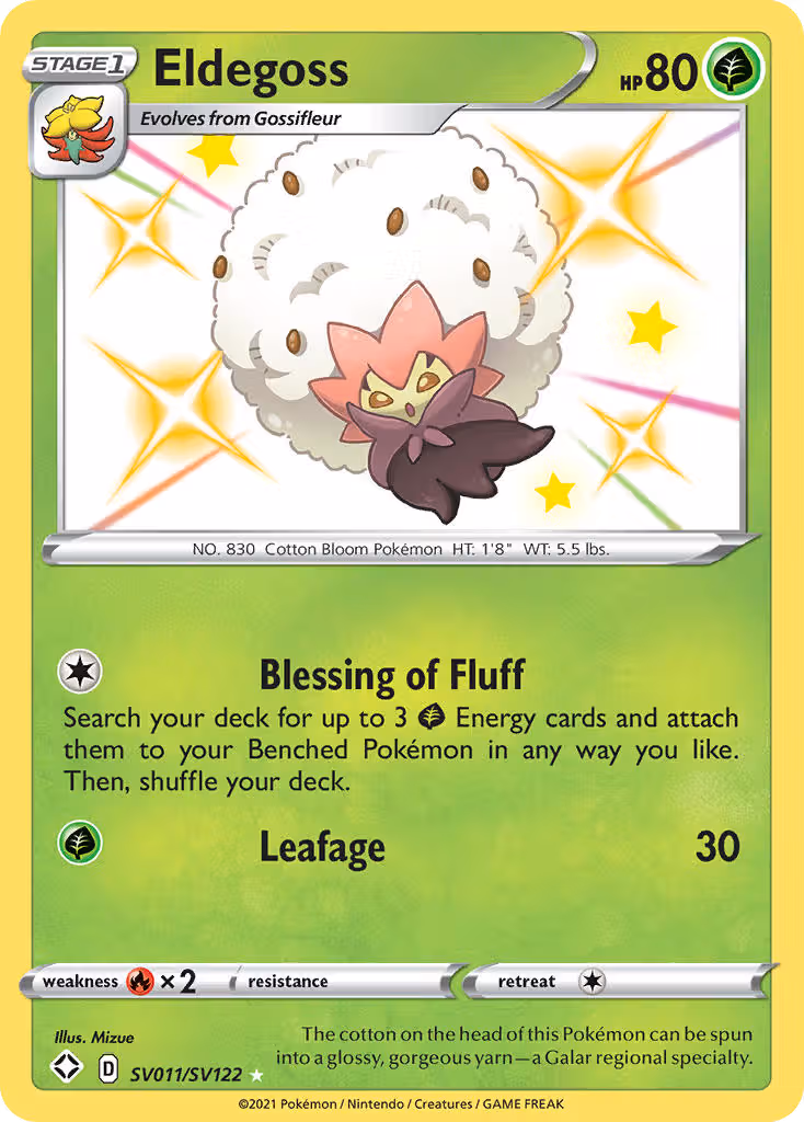 Eldegoss SV011 Pokemon card