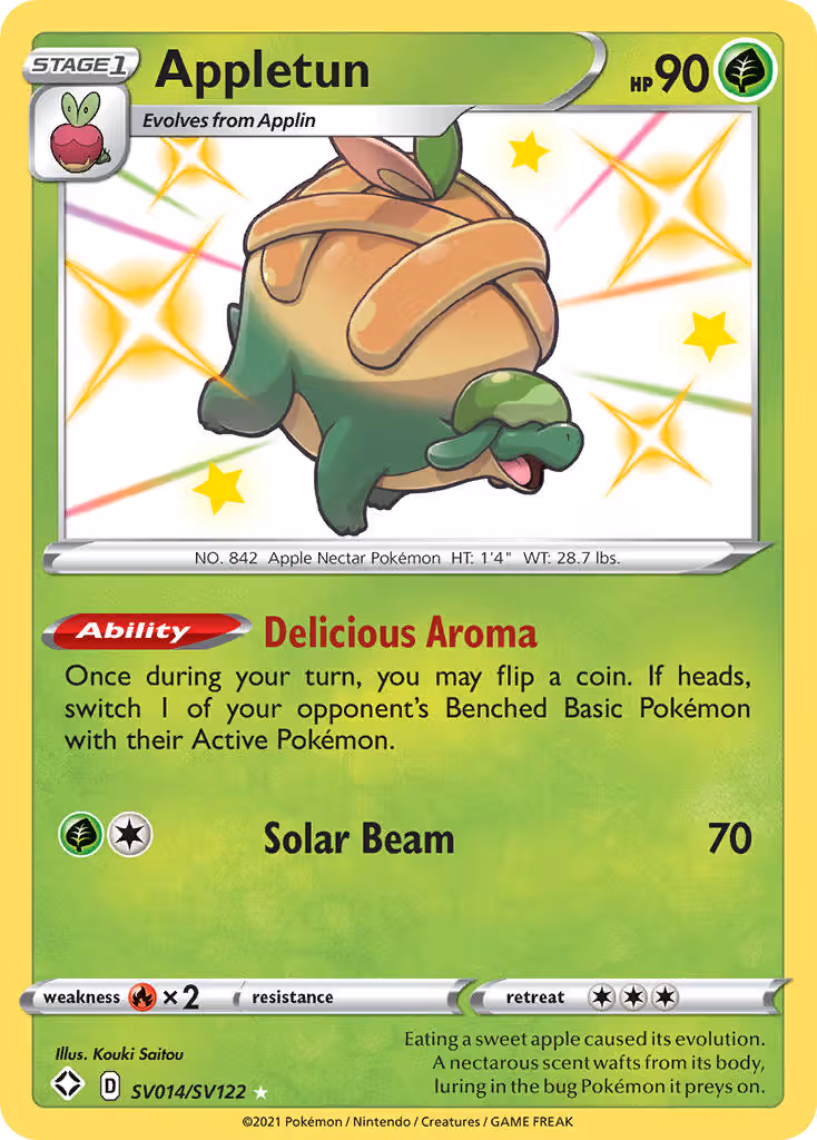 Appletun SV014 Pokemon card