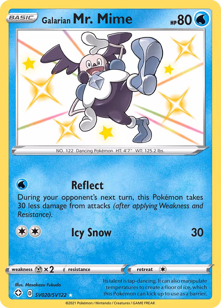 Galarian Mr. Mime SV020 Pokemon card