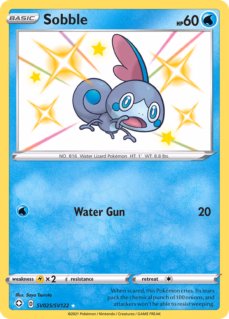 Sobble SV025 Pokemon card