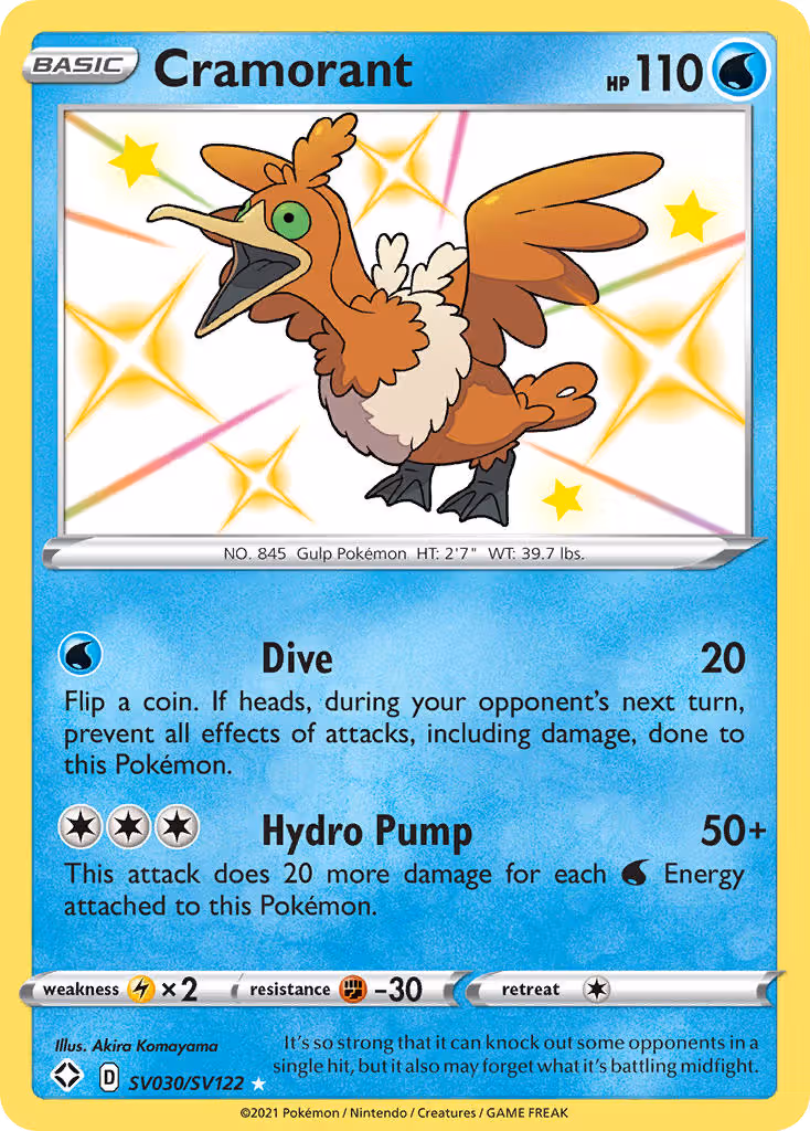 Cramorant SV030 Pokemon card
