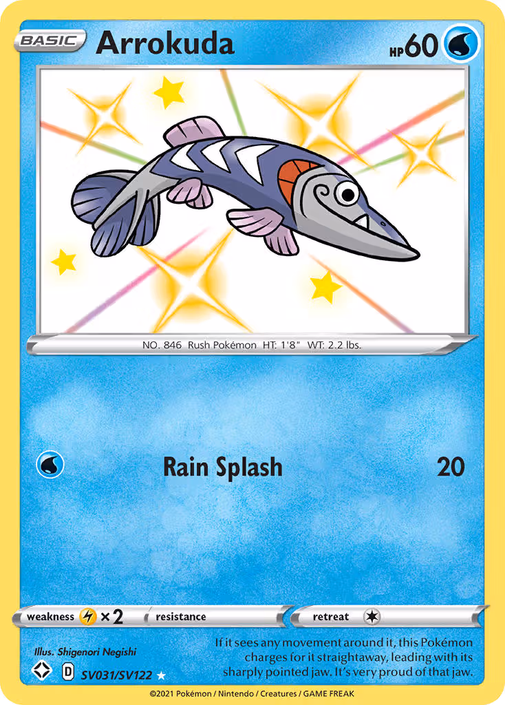 Arrokuda SV031 Pokemon card