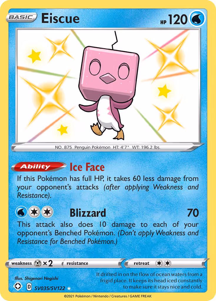 Eiscue SV035 Pokemon card