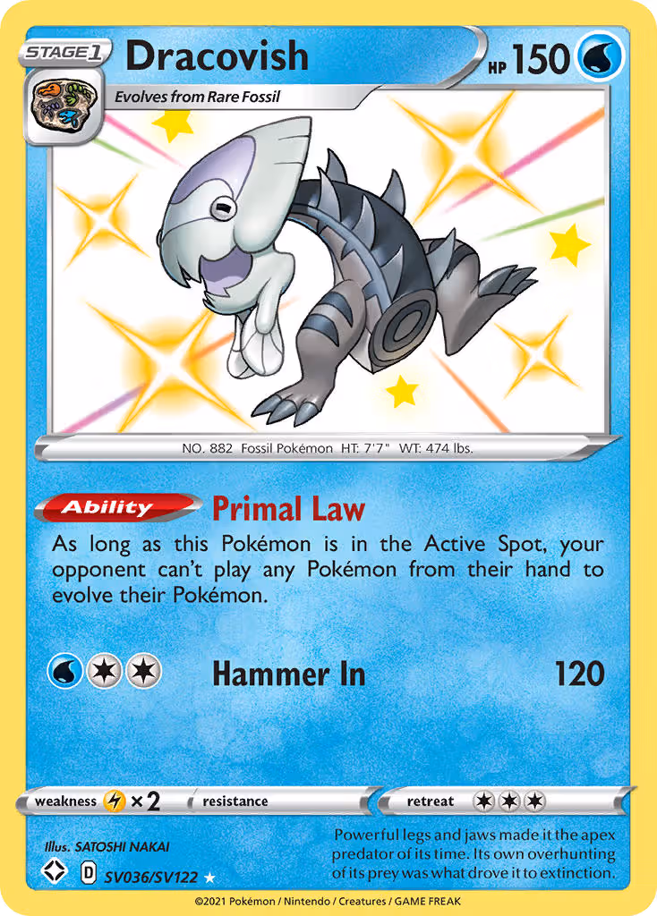 Dracovish SV036 Pokemon card