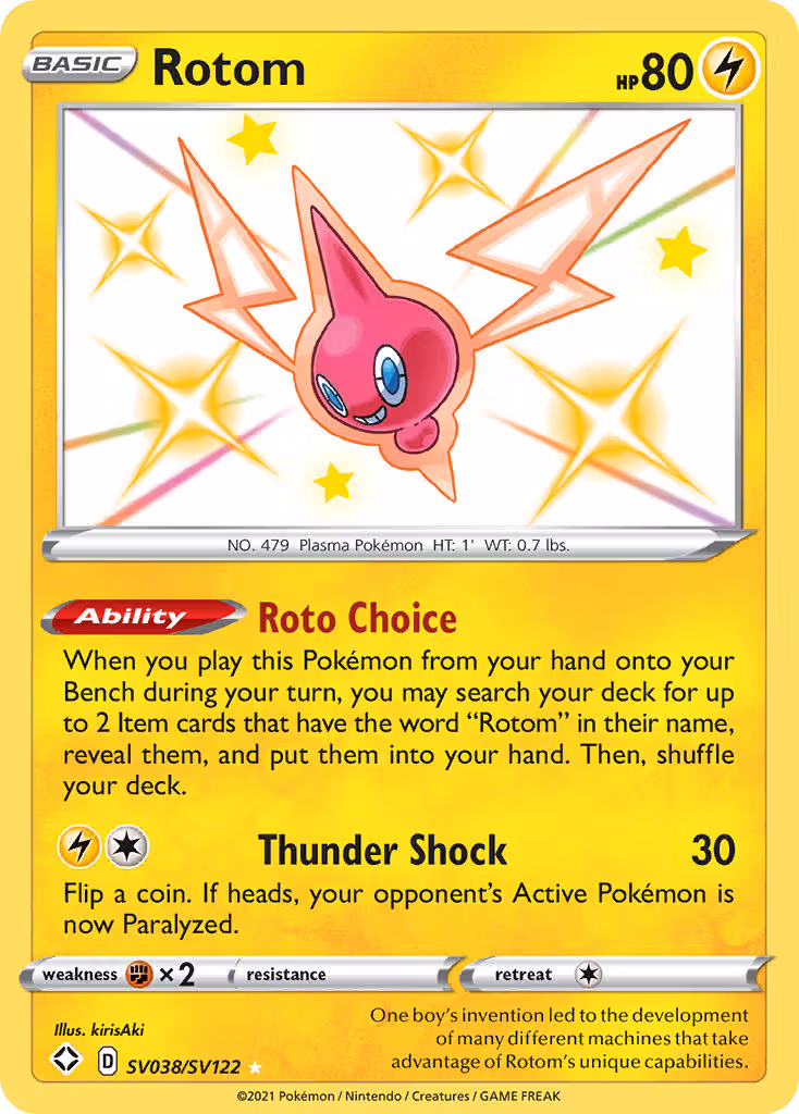 Rotom SV038 Pokemon card
