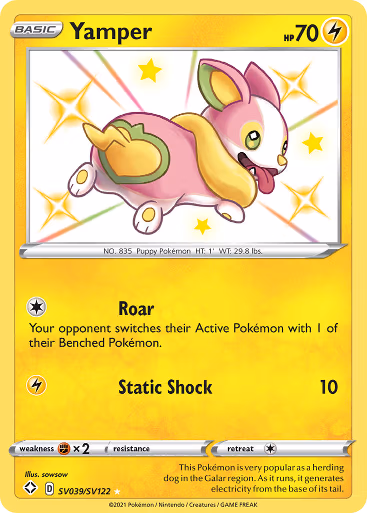 Yamper SV039 Pokemon card