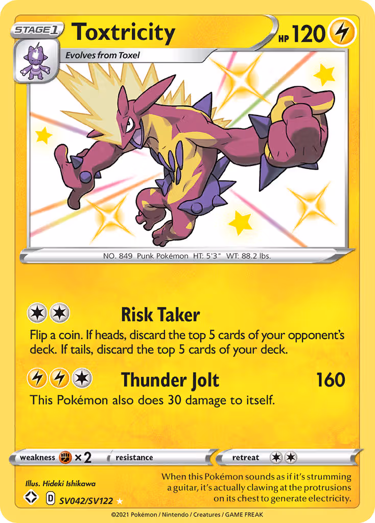 Toxtricity SV042 Pokemon card