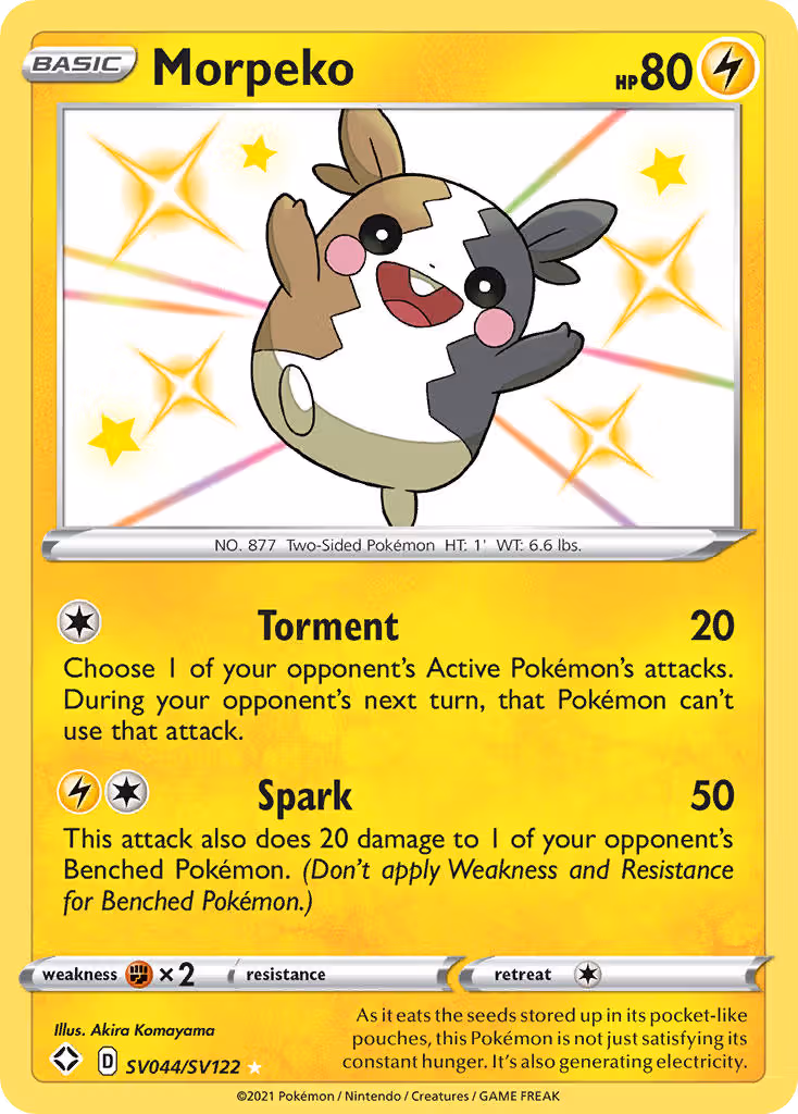 Morpeko SV044 Pokemon card
