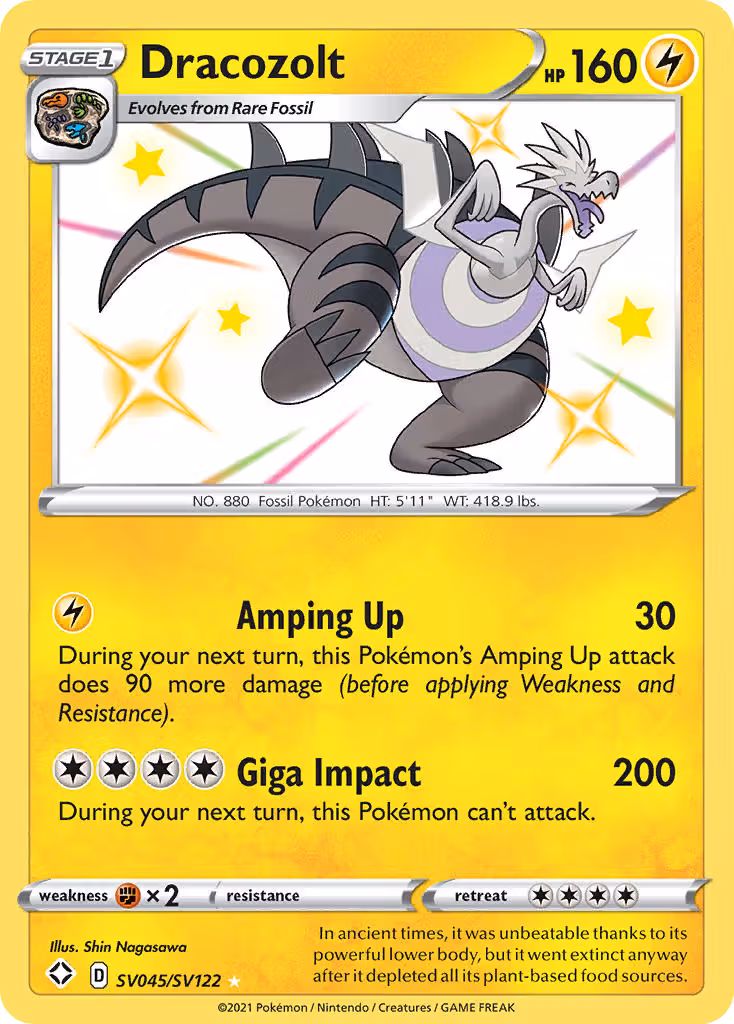 Dracozolt SV045 Pokemon card