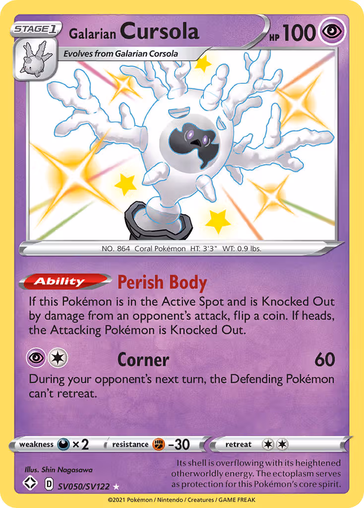 Galarian Cursola SV050 Pokemon card