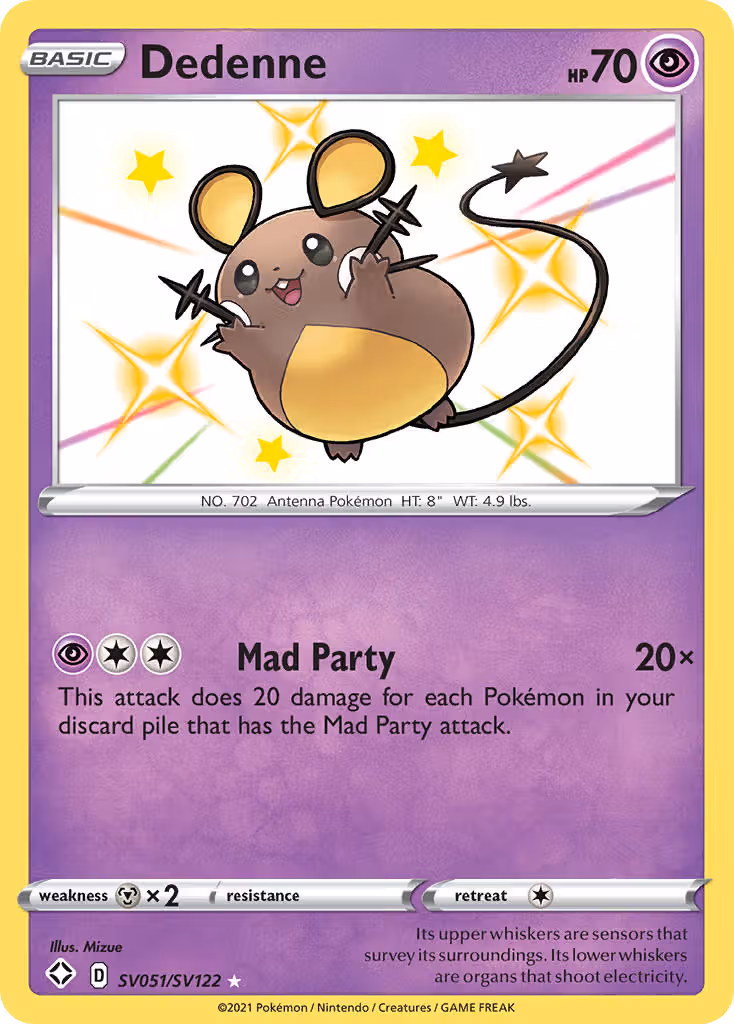 Dedenne SV051 Pokemon card