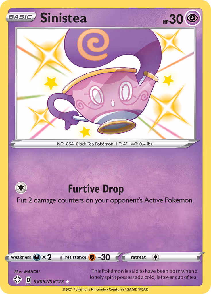 Sinistea SV052 Pokemon card