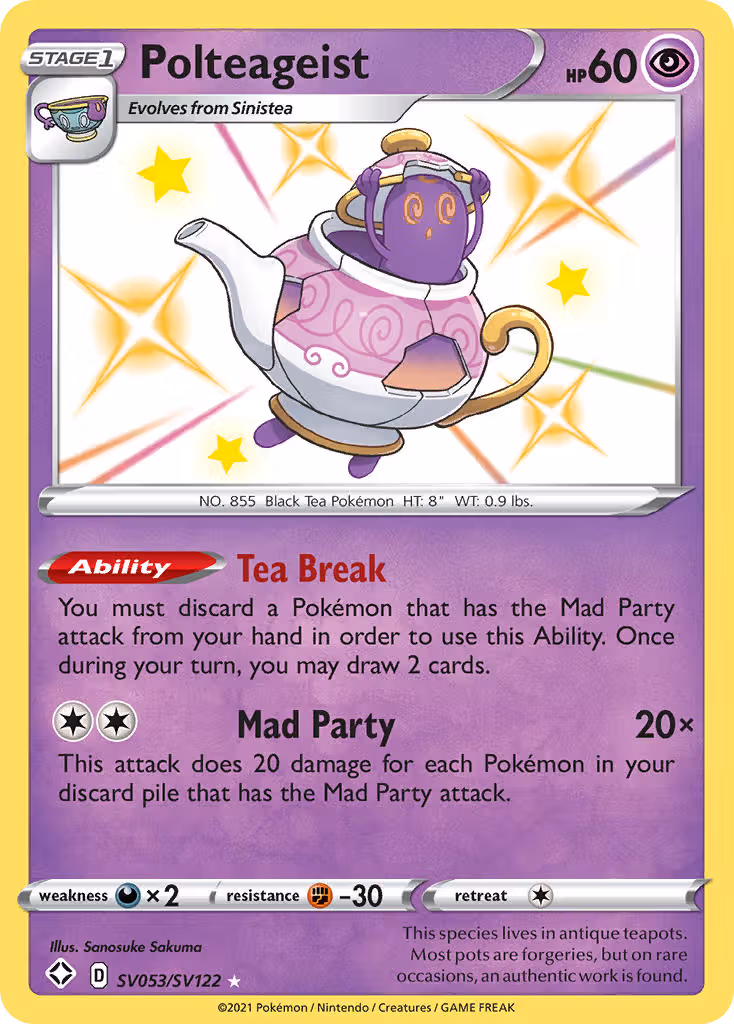 Polteageist SV053 Pokemon card