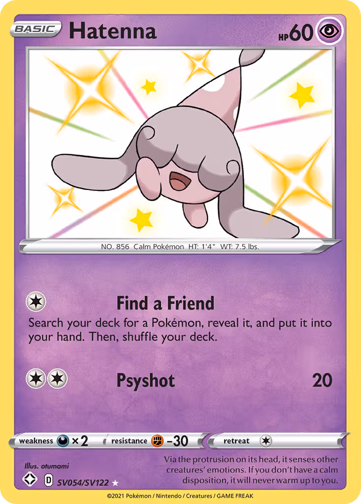 Hatenna SV054 Pokemon card