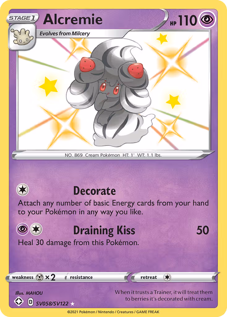 Alcremie SV058 Pokemon card