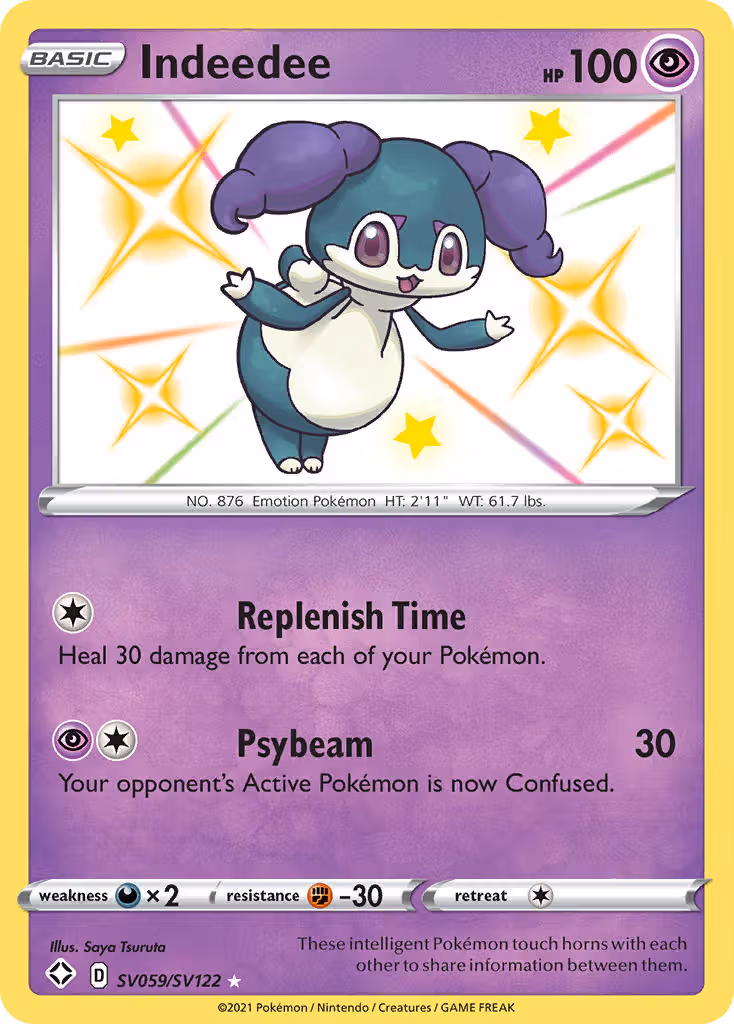 Indeedee SV059 Pokemon card