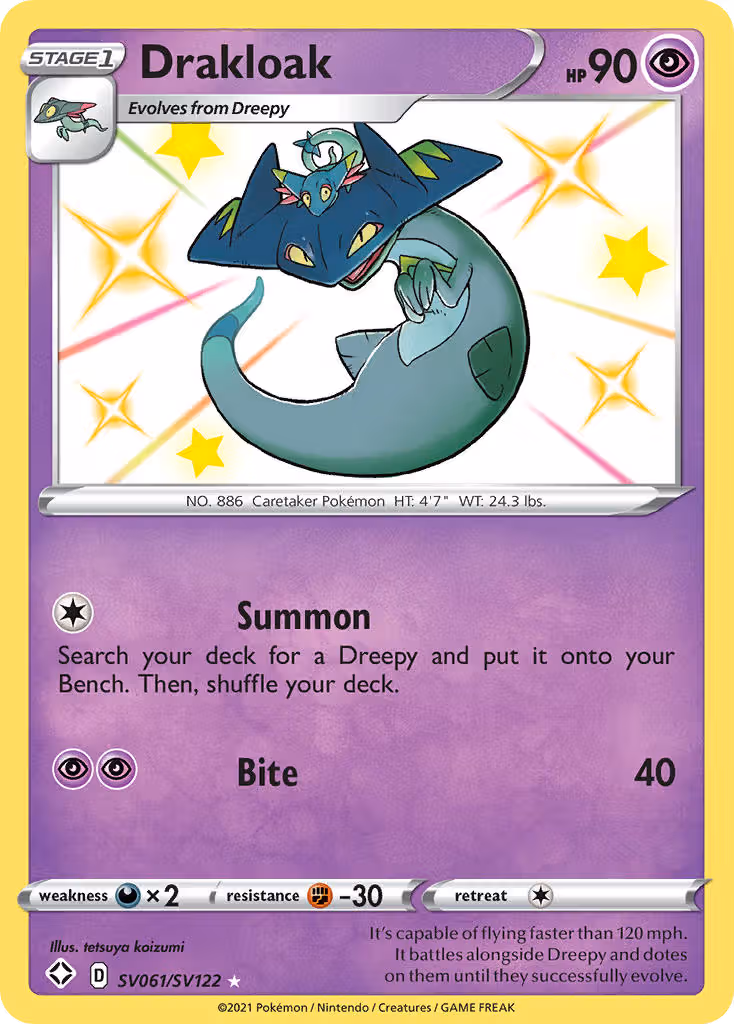 Drakloak SV061 Pokemon card