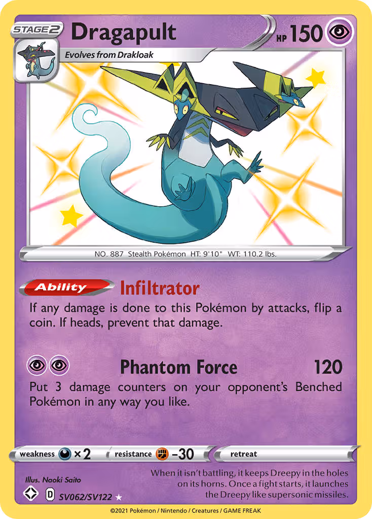 Dragapult SV062 Pokemon card