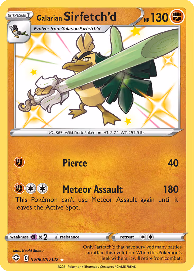 Galarian Sirfetch'd SV064 Pokemon card