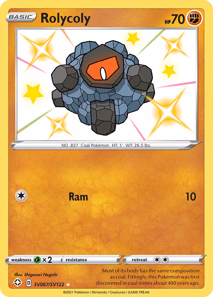 Rolycoly SV067 Pokemon card