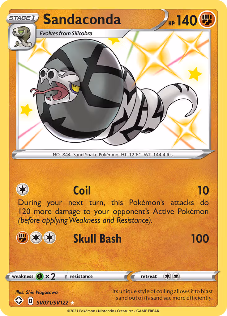 Sandaconda SV071 Pokemon card