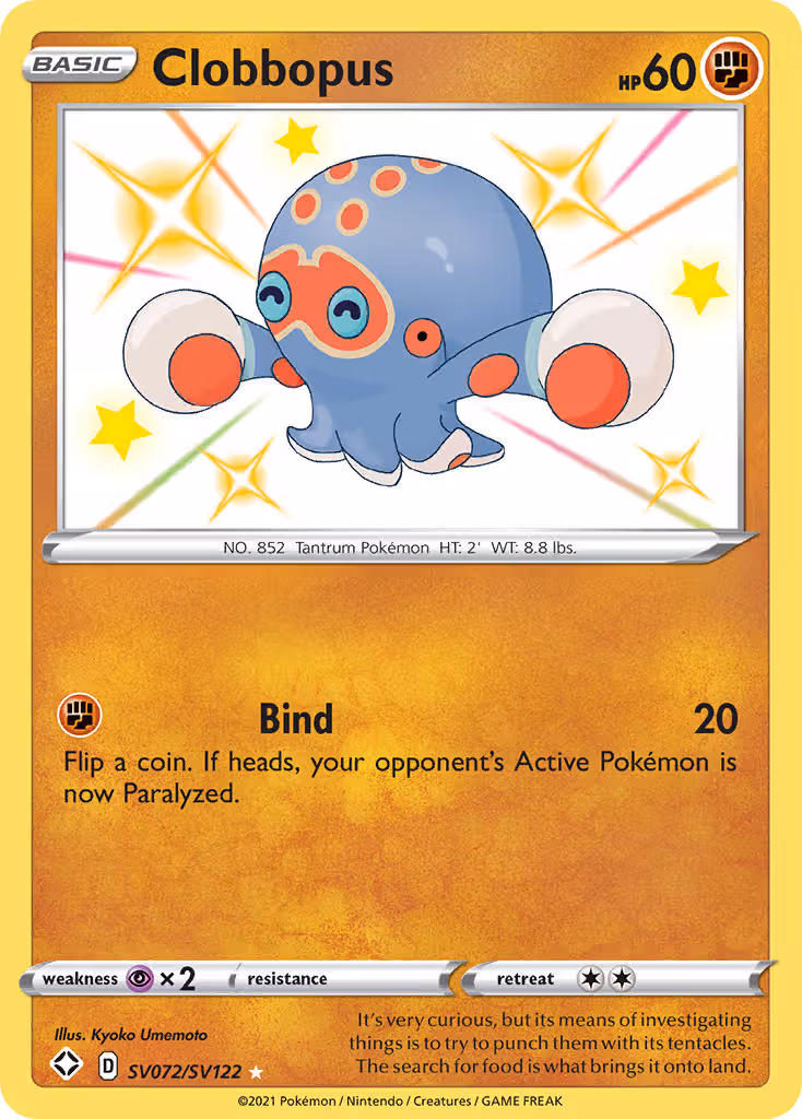 Clobbopus SV072 Pokemon card