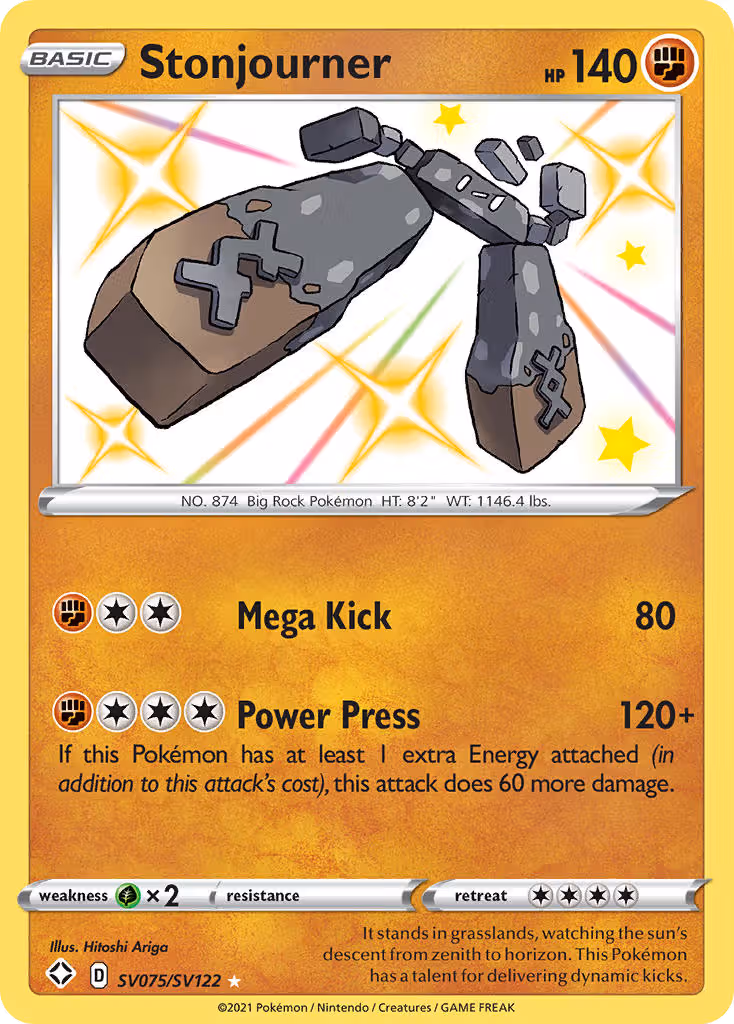 Stonjourner SV075 Pokemon card