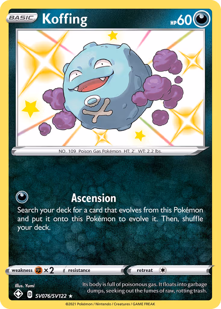 Koffing SV076 Pokemon card