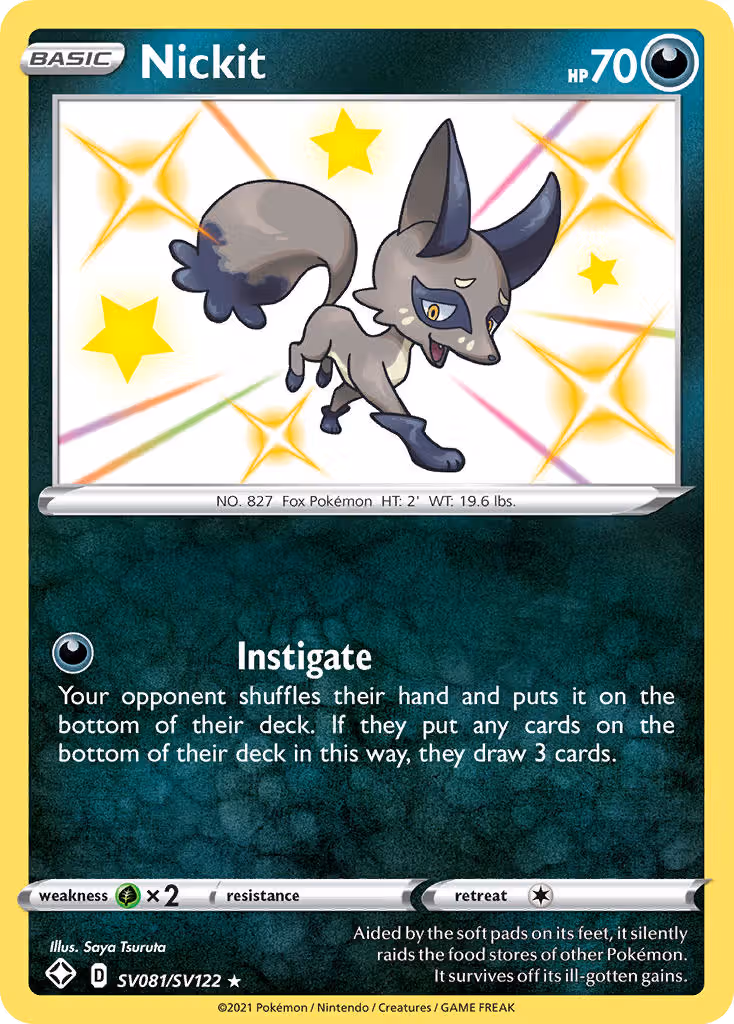 Nickit SV081 Pokemon card