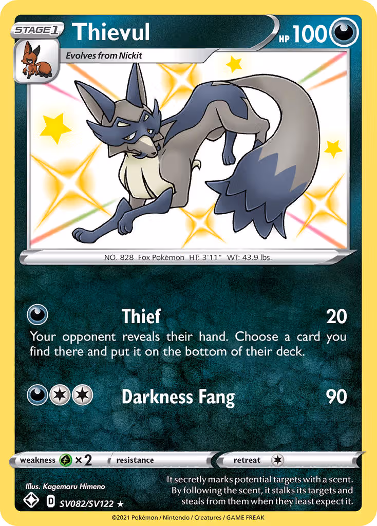 Thievul SV082 Pokemon card