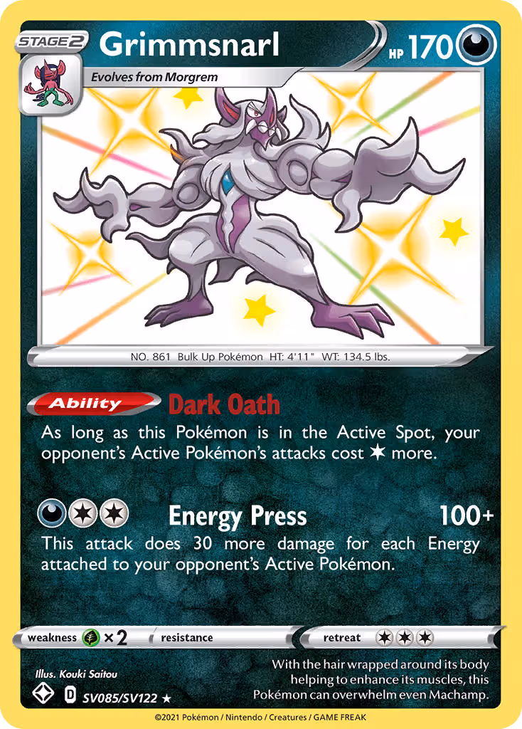 Grimmsnarl SV085 Pokemon card