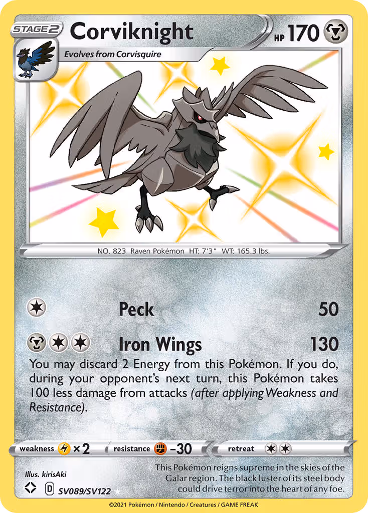Corviknight SV089 Pokemon card