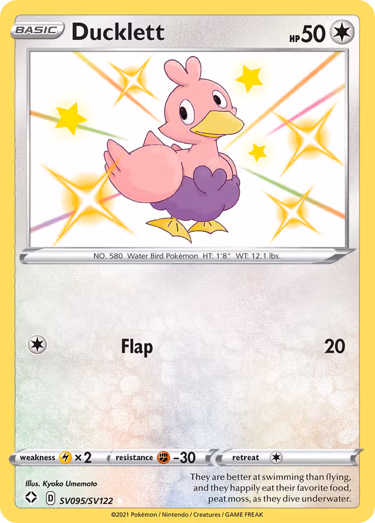 Ducklett SV095 Pokemon card
