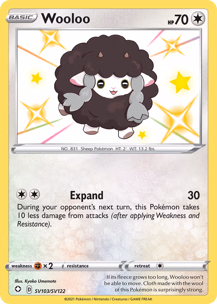 Wooloo SV103 Pokemon card