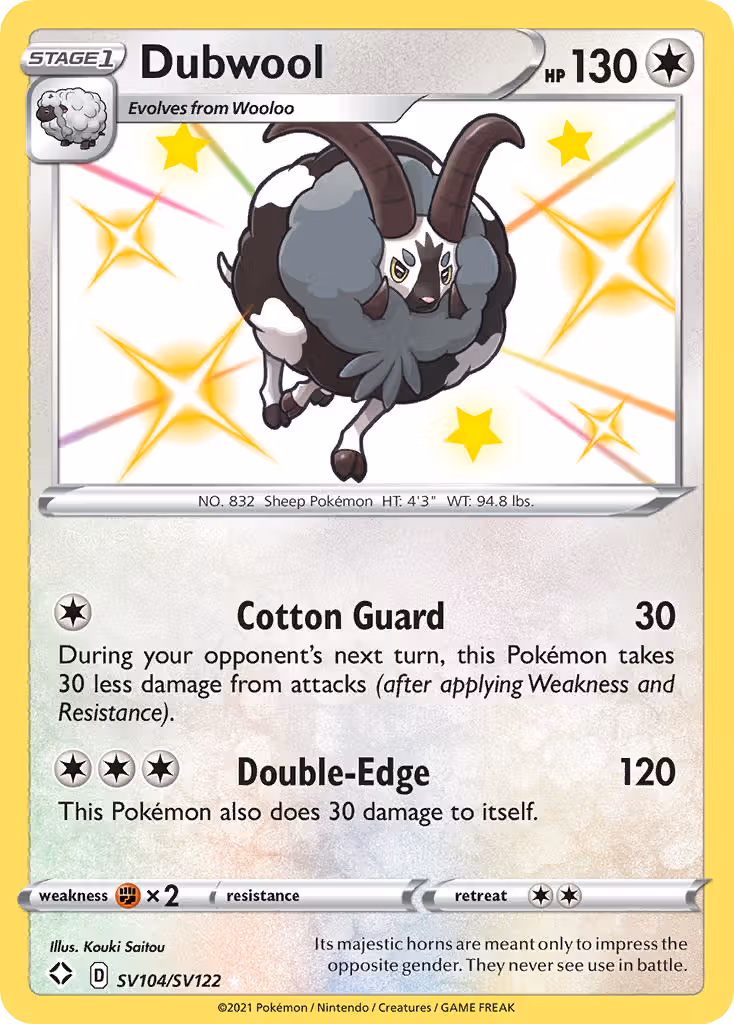 Dubwool SV104 Pokemon card