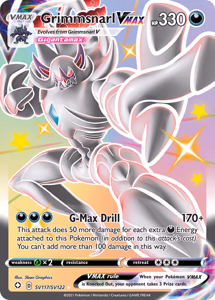 Grimmsnarl VMAX SV117 Pokemon card