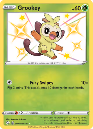 Grookey SV004 Pokemon card