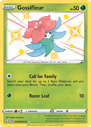 Gossifleur SV010 Pokemon card