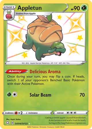 Appletun SV014 Pokemon card