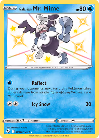 Galarian Mr. Mime SV020 Pokemon card