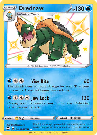 Drednaw SV029 Pokemon card